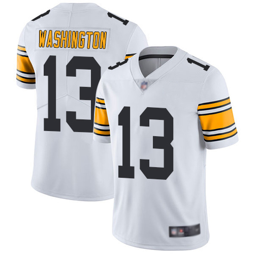 Men Pittsburgh Steelers Football 13 Limited White James Washington Road Vapor Untouchable Nike NFL Jersey